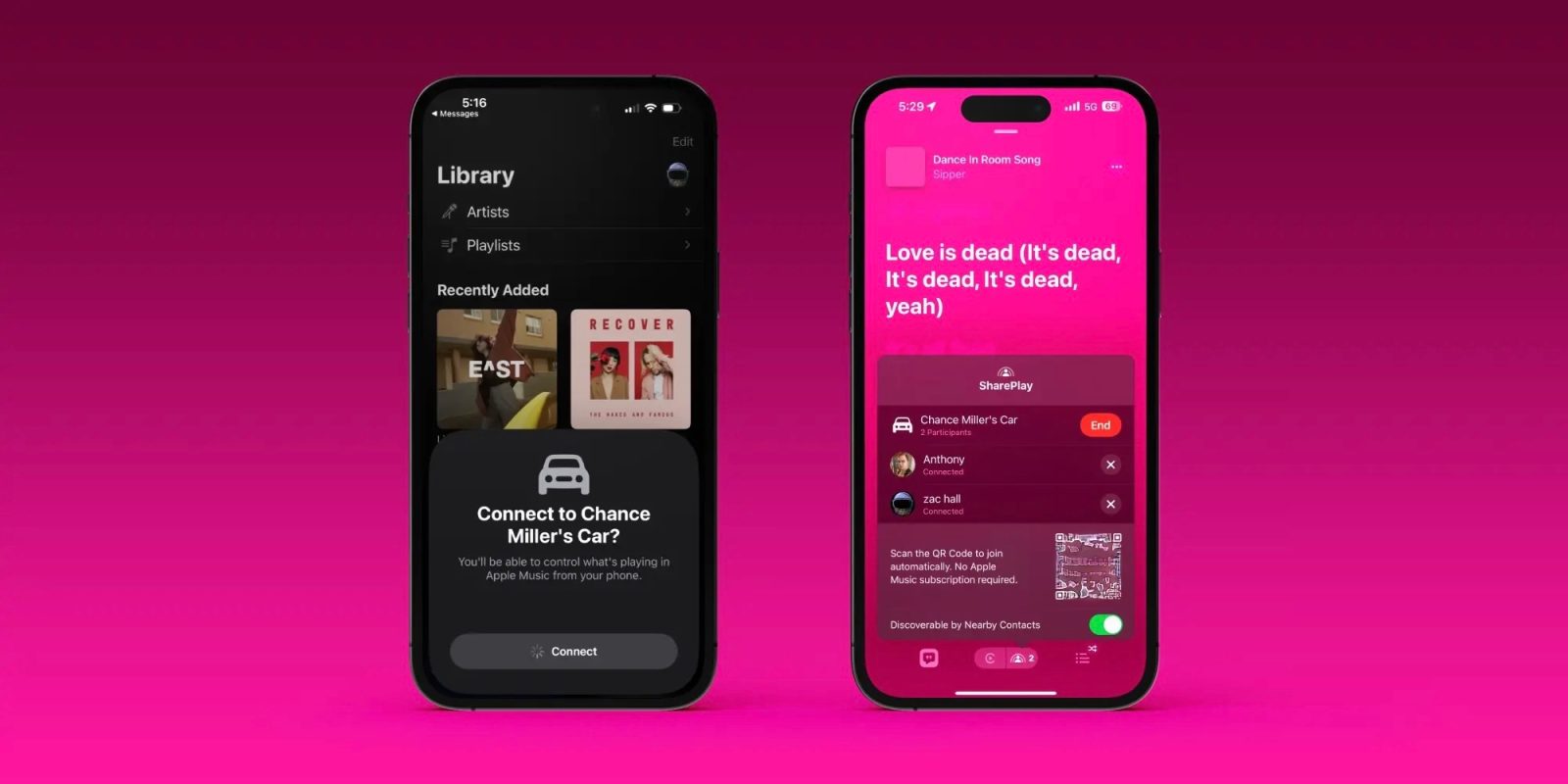 iOS 17: SharePlay suporta Apple Music no CarPlay 2 A palavra-chave que melhor se adapta à notícia é "SharePlay".