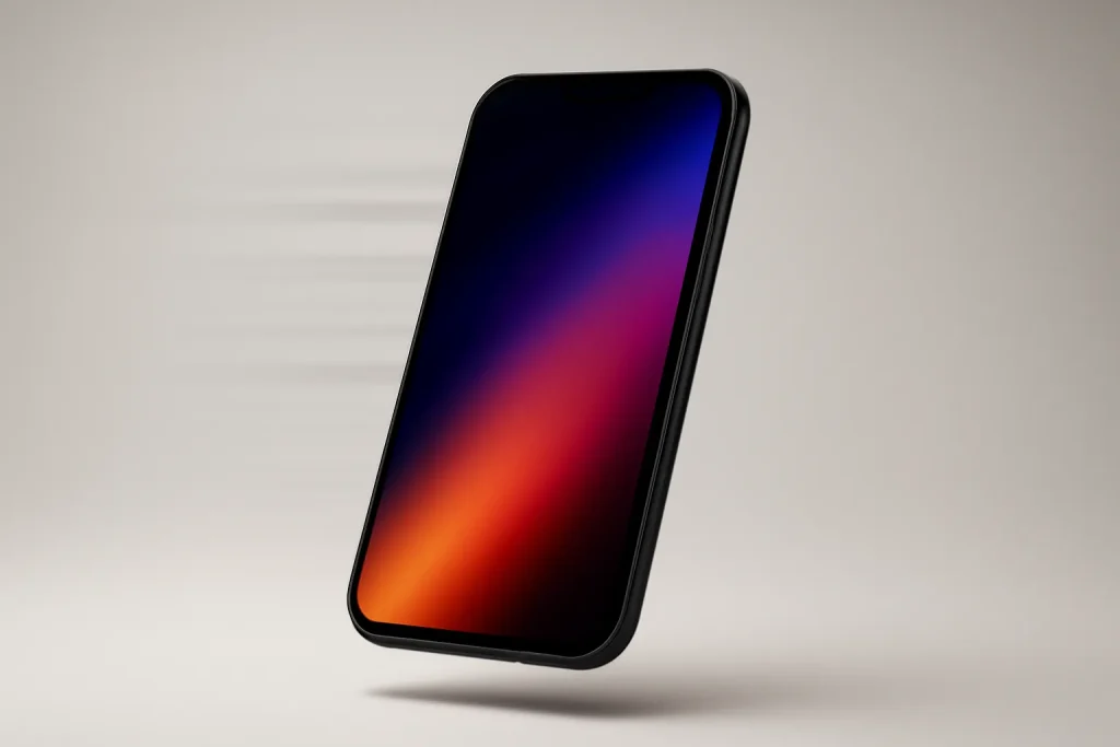 Análise Redmi Note 15 5G: AMOLED, bateria forte e software atrasado 2 Imagem simbólica para a análise Redmi Note 15 5G: smartphone genérico com brilho tipo AMOLED em fundo minimal.