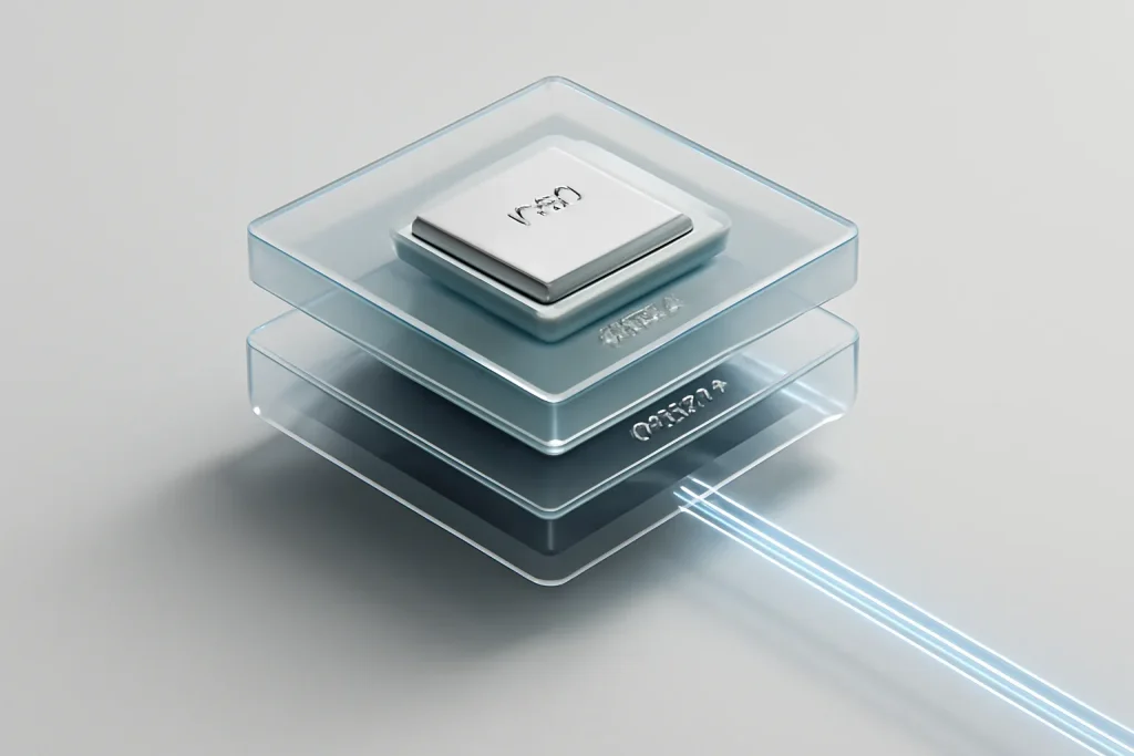 Comprar Mac agora ou esperar 2026: o que esperar dos modelos 2026 3 Arquitectura simbólica de chip com camadas de CPU, GPU e IA para comprar Mac agora ou esperar 2026.