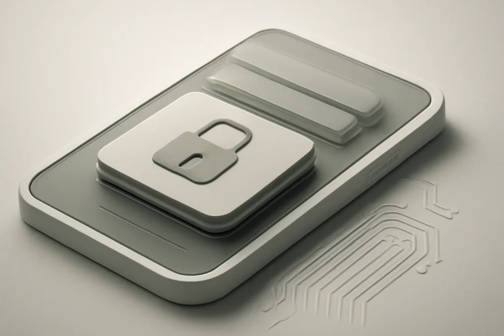 Como fixar aplicações no Android para limitar o acesso ao telemóvel 3 Metáfora técnica de fixar aplicações no Android com autenticação para sair da app fixada.