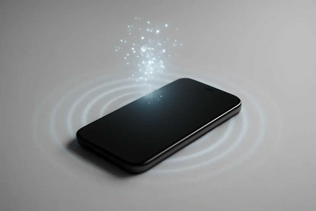 hotword Hey Plex Samsung Galaxy: ativação por voz no Galaxy em teste 2 Ilustração simbólica de ativação por voz no hotword Hey Plex Samsung Galaxy, com ondas sonoras à volta de um smartphone.