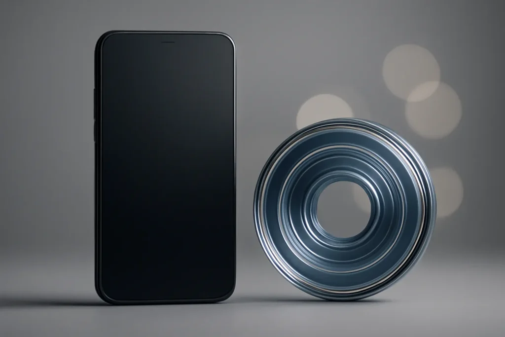 Análise Google Pixel 7a: Android médio com fotografia e extras premium 2 análise Google Pixel 7a: silhueta de smartphone com elemento simbólico de câmara e luz suave em fundo minimal