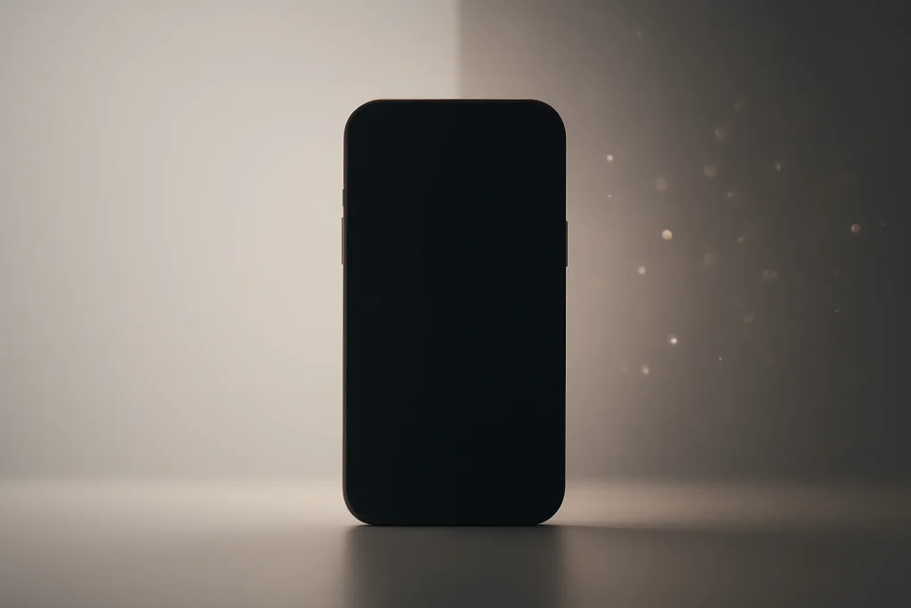 Ficar no iOS 18.7: previsibilidade face ao iOS 26 com IA 2 Smartphone simbólico com dois caminhos, representando ficar no iOS 18.7 versus uma atualização mais pesada.