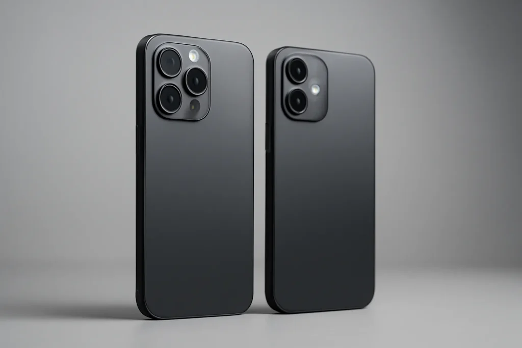 iPhone 11 Pro vs iPhone 12 usado: teste real e qual compensa 2 Dois smartphones genéricos lado a lado para comparação.