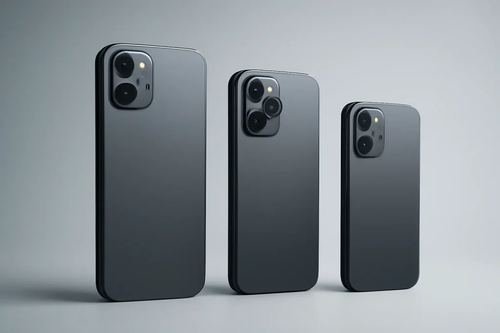 NDTV Shorts compara iQOO 15, OnePlus 15 e Galaxy S25 2 Três smartphones genéricos lado a lado, a simbolizar a comparação do NDTV Shorts.