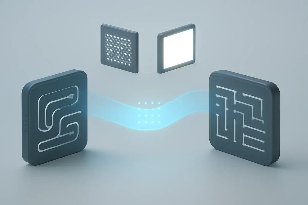 Alternativas baratas ao MacBook: ecrã, desempenho e ARM vs x86 3 Comparação simbólica ARM vs x86 e OLED vs LCD em alternativas baratas ao MacBook.