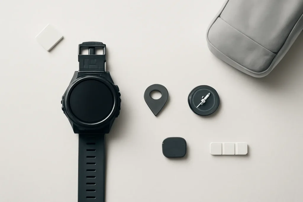 análise Apple Watch Ultra 2: ecrã mais brilhante e chip S9 4 Composição simbólica sobre autonomia, controlo por gestos e botão de ação num smartwatch (análise Apple Watch Ultra 2).