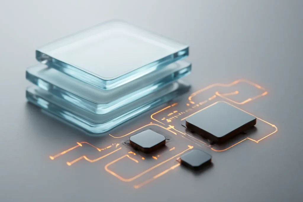 iPhone XS Max vale a pena pelo preço em 2026? Análise real 3 Componentes abstractos a representar desempenho, bateria e sensores.