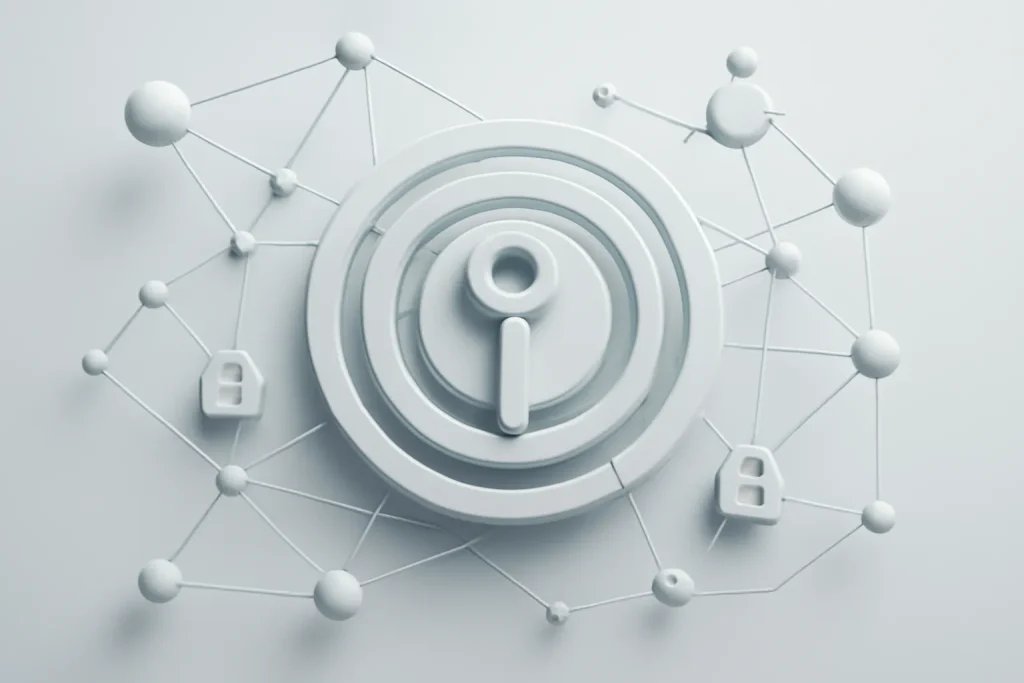 iOS 26.3 beta 2 prepara RCS encriptado iPhone Android com MLS 3 Rede abstrata a representar MLS e E2EE no RCS encriptado iPhone Android.