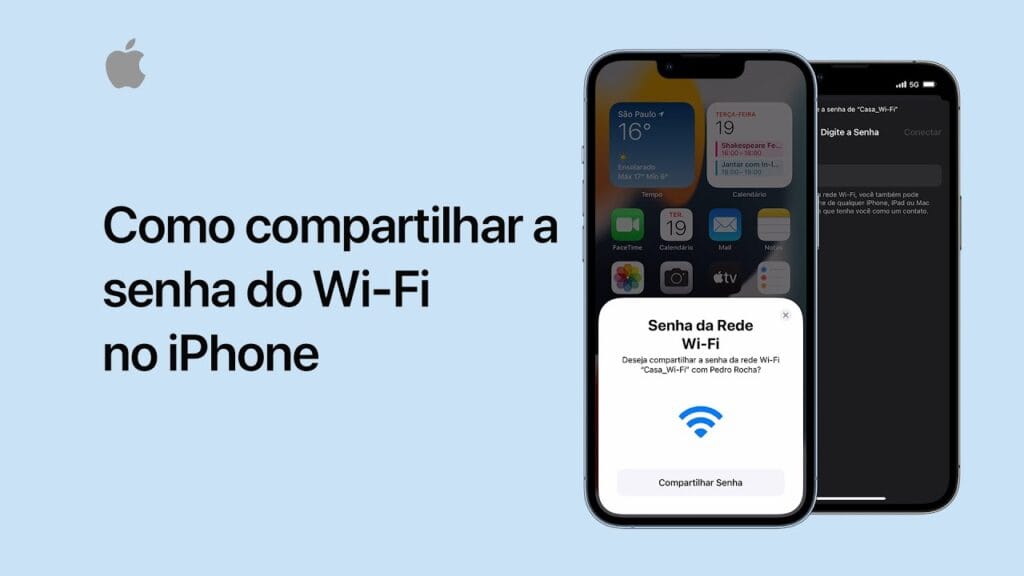 como partilhar a senha do wi-fi no iphone