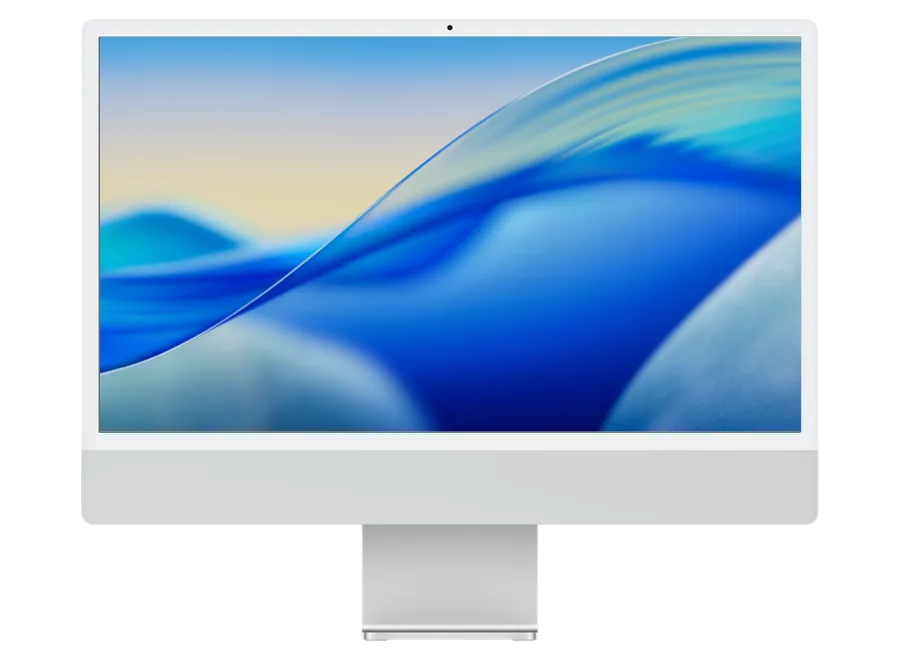 Apple iMac (Retina 4.5K, 24" 2021, 2 TBT3, M1) Azul recondicionado Grau Premium