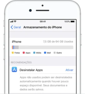 otimizar espaço no iphone 