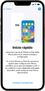 passar dados de um iphone para outro