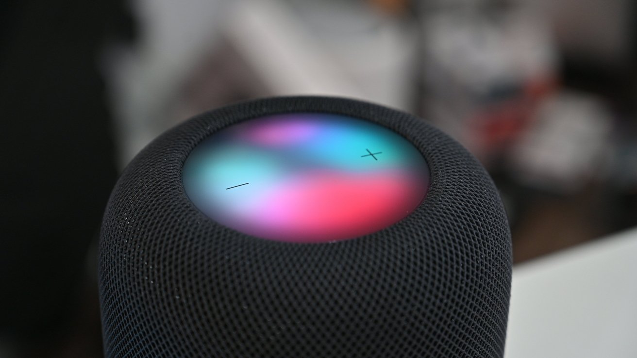 A palavra-chave que melhor se adapta à notícia é "HomePod com ecrã tátil total".