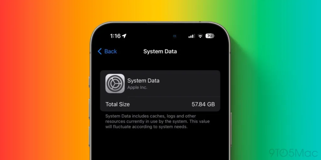 Como corrigir o bug de armazenamento de dados do sistema no iPhone no iOS 17.4 e 17.5 2 armazenamento de Dados do Sistema