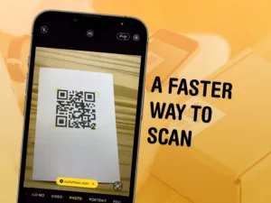 A palavra-chave é "código QR".