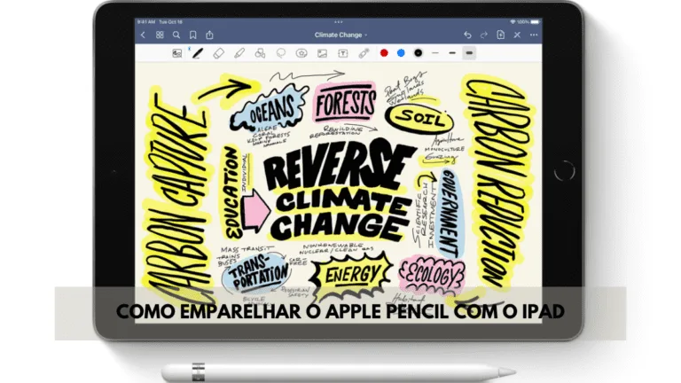 Como emparelhar o Apple Pencil com o iPad?