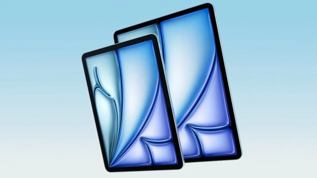 Apple atualiza número de núcleos GPU do iPad Air M2 para 9: Ajuste de Especificações. 2 A palavra-chave é "iPad Air M2".