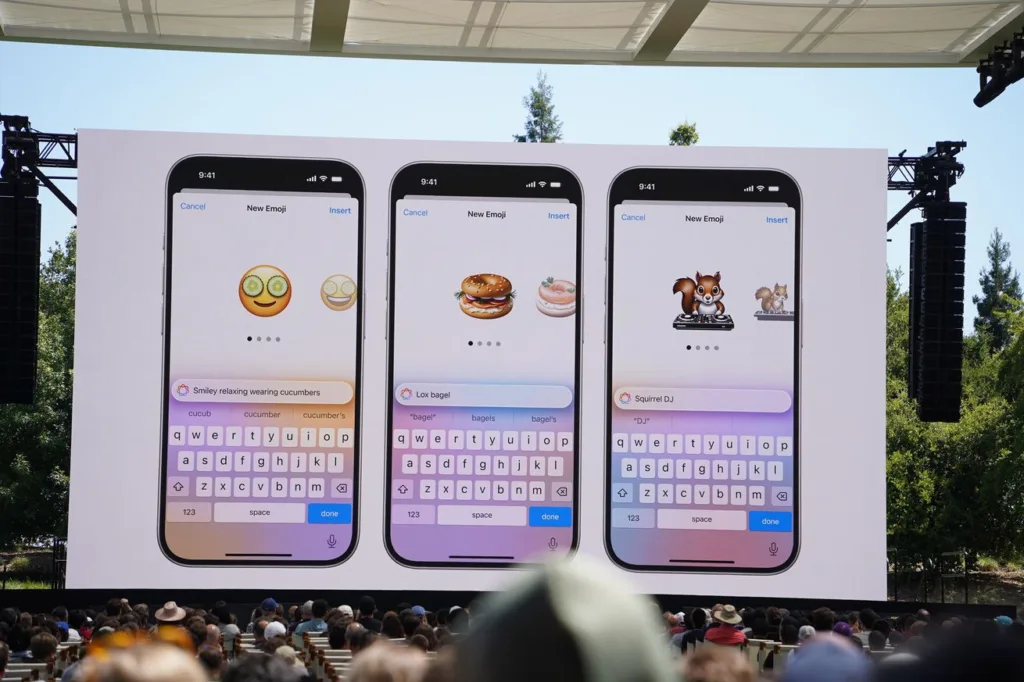 Apple lança Genmoji: personalização de emojis no iOS 18. 2 A palavra-chave é "Genmoji".
