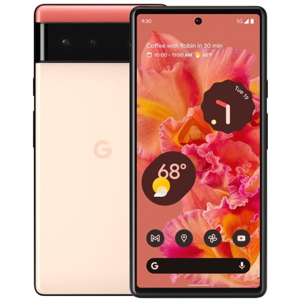 Google Pixel 6 5G 128GB / Coral / Grau C