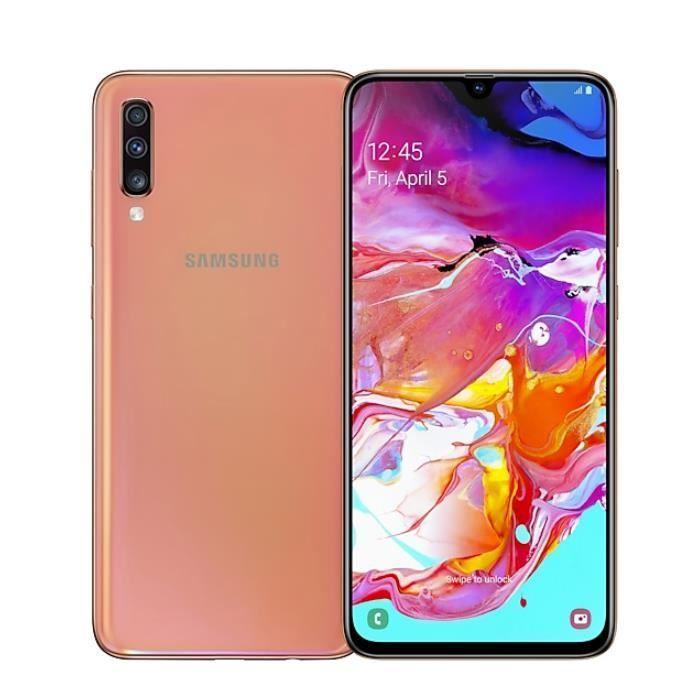 Samsung Galaxy A70 128GB A705FN DS Coral recondicionado Grau C
