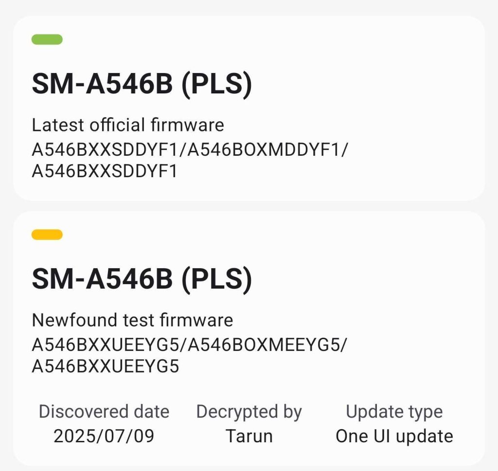 One UI 8 Galaxy A54: Testes Iniciados | iOutlet 2 Samsung inicia testes da One UI 8 para o Galaxy A54