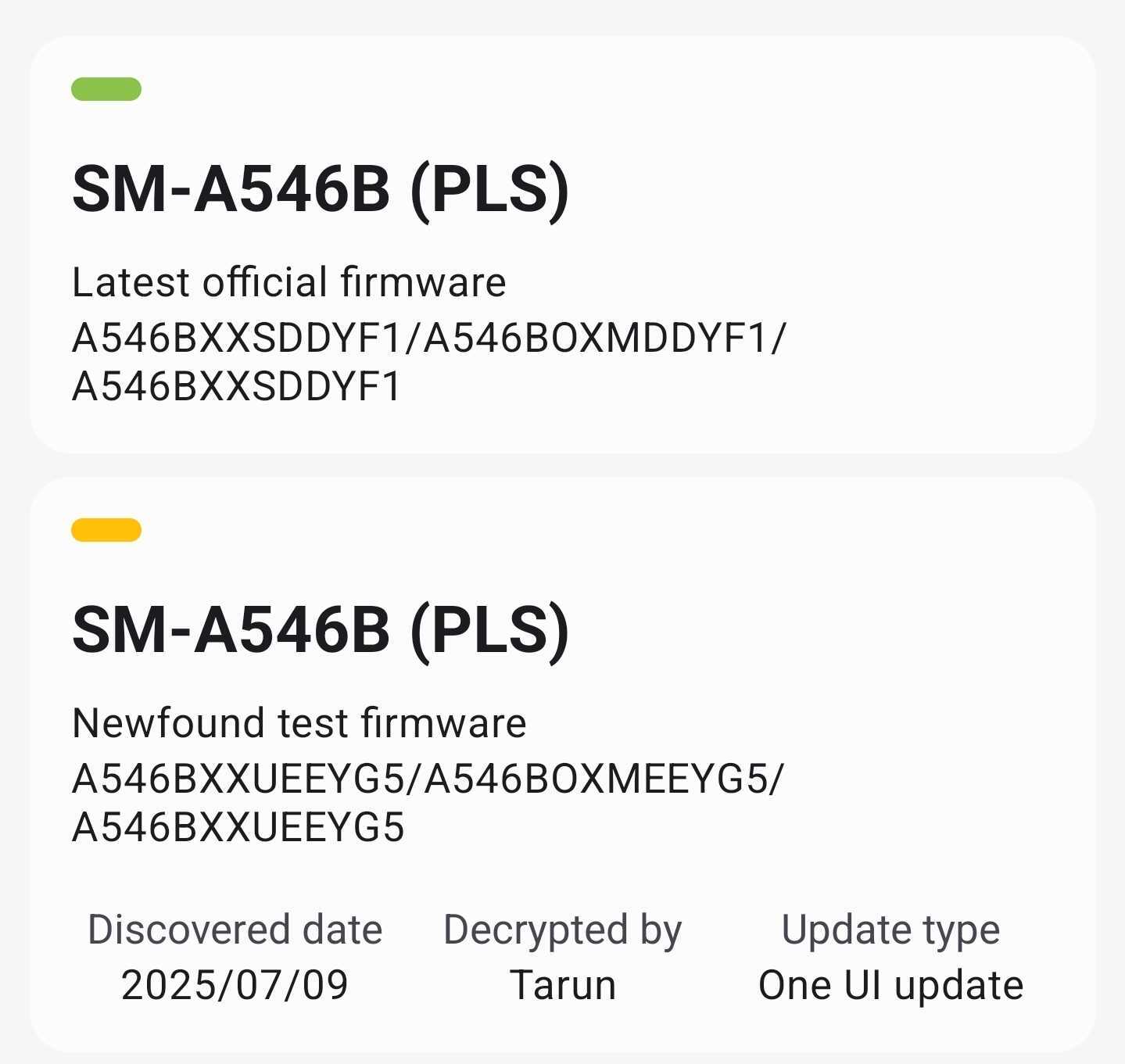 Samsung inicia testes da One UI 8 para o Galaxy A54