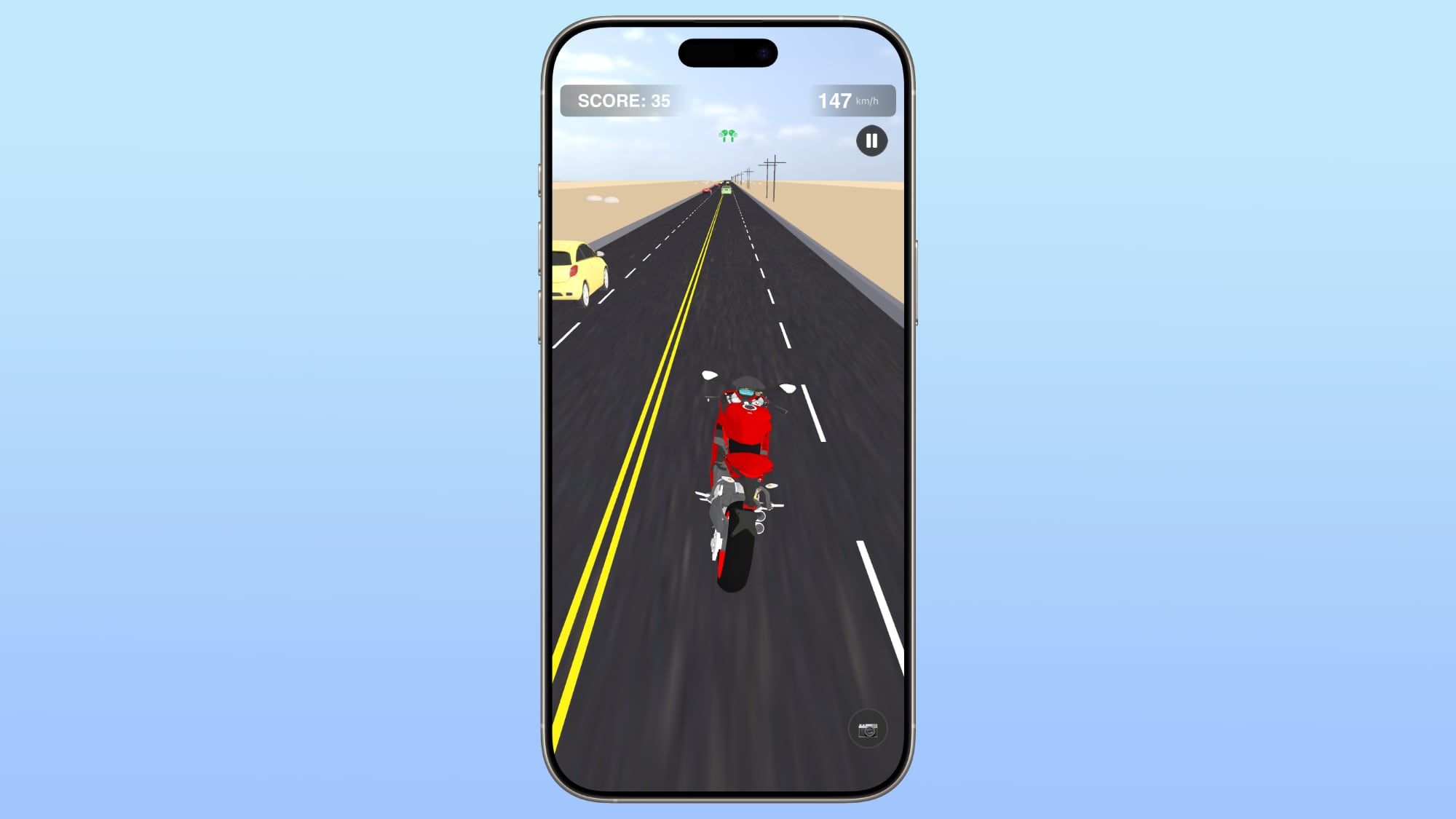 Experimente o novo jogo de corrida de motos com AirPods