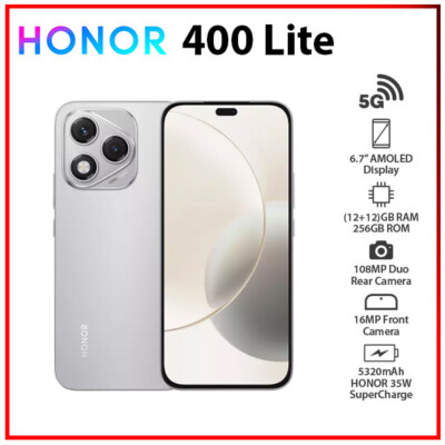 Honor 400 Lite 5G 256GB / Gris / Grade BC