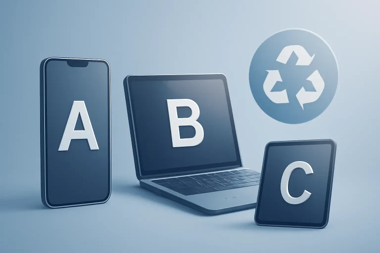 Grade reconditionné A B C : différences et prix