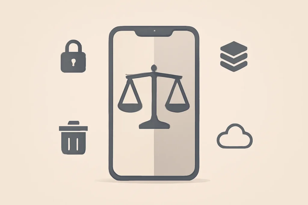 Chrome beta v145 permite importar dados do Safari no Chrome iOS no iPhone 4 Imagem conceptual sobre privacidade e decisões ao importar dados do Safari no Chrome iOS (palavras-passe, cartões e ficheiro exportado).