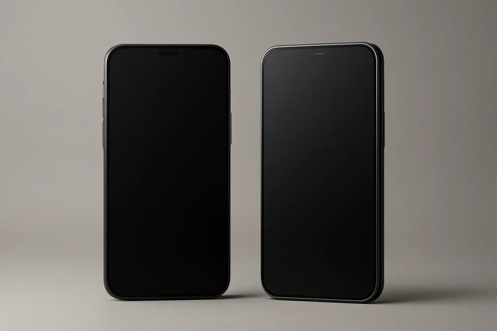 Samsung Galaxy A57 vs Galaxy A56: Exynos 1680 e poucas mudanças 2 Samsung Galaxy A57 vs Galaxy A56: dois smartphones genéricos lado a lado, visualmente muito semelhantes