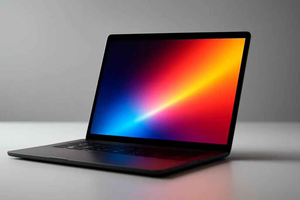 Imagem simbólica de um portátil com ecrã OLED, a ilustrar os melhores portáteis OLED 2026.