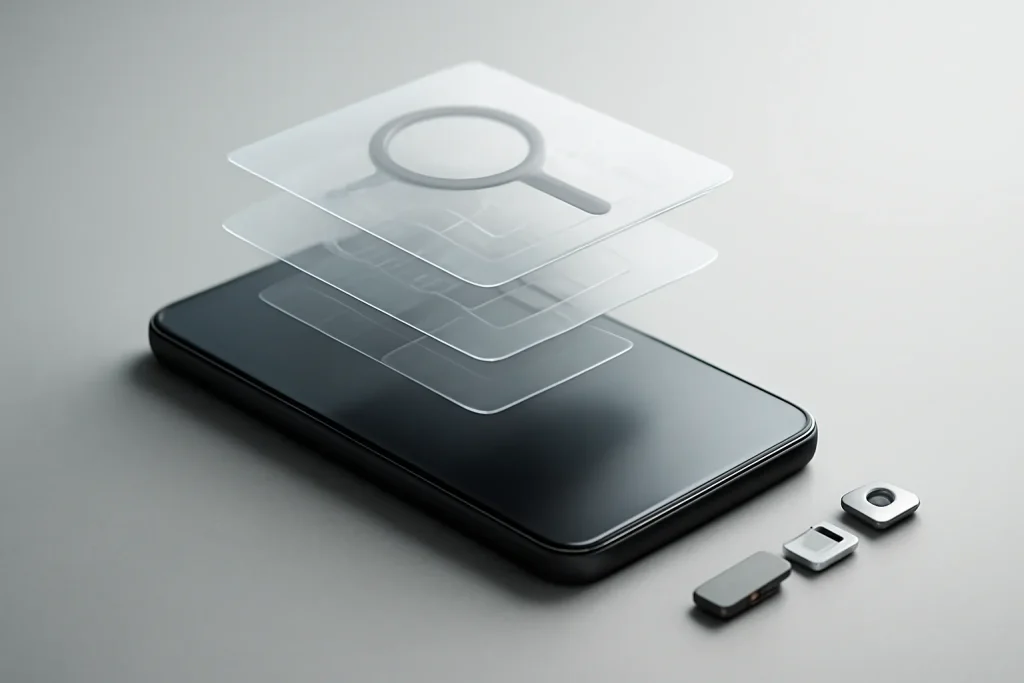 Diagnóstico e verificação de defeitos num telemóvel.