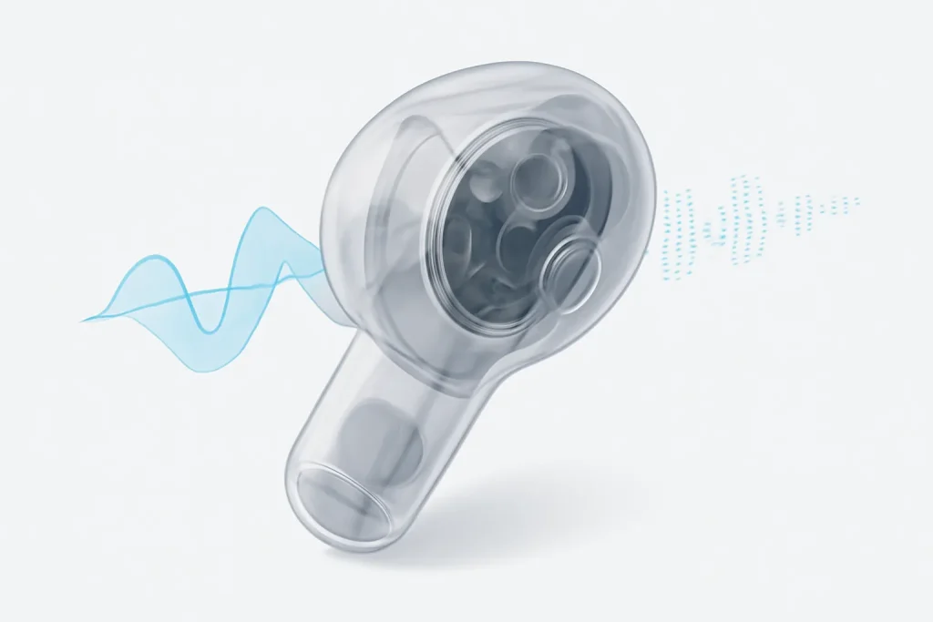 Samsung Galaxy Buds 3 FE vs AirPods Pro 3: comparativo 2026 3 Ilustração técnica sobre ANC e codecs no comparativo Samsung Galaxy Buds 3 FE vs AirPods Pro 3.