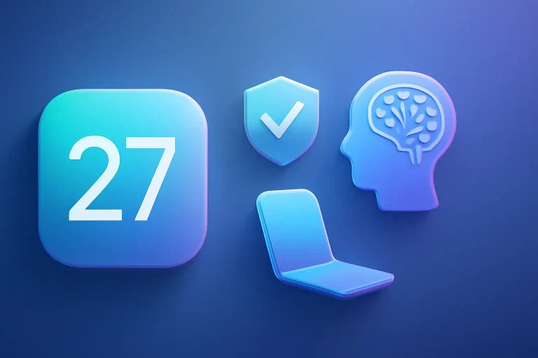 Novedades iOS 27: estabilidad, Apple Intelligence y iPhone plegable