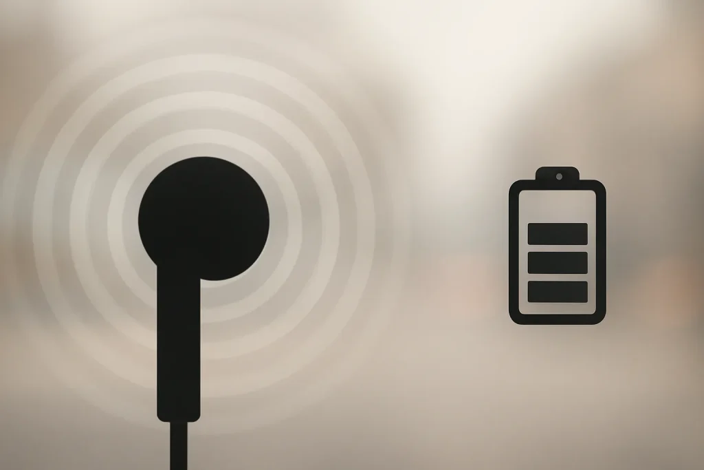 Metáfora de ANC e autonomia na comparação OnePlus Buds 4 vs Samsung Galaxy Buds Core.