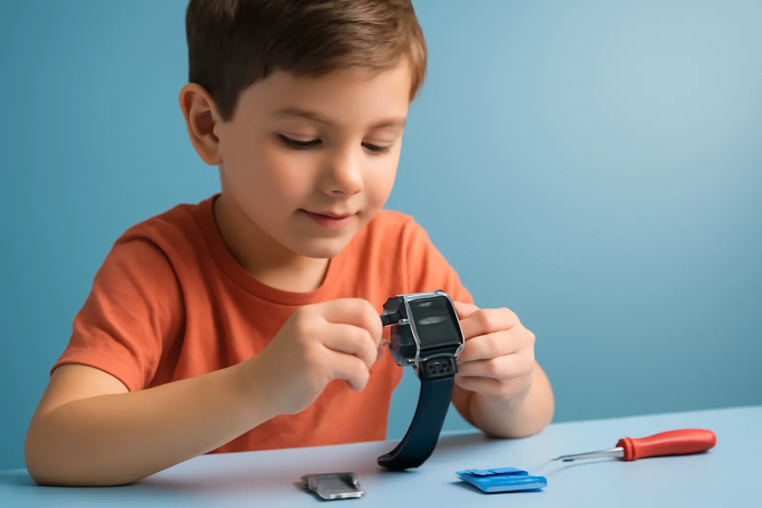 smartwatch DIY para crianças: projecto STEM com privacidade controlada