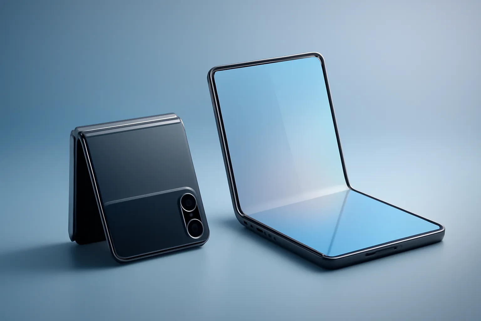 telemóveis dobráveis flip vs book: portabilidade vs produtividade