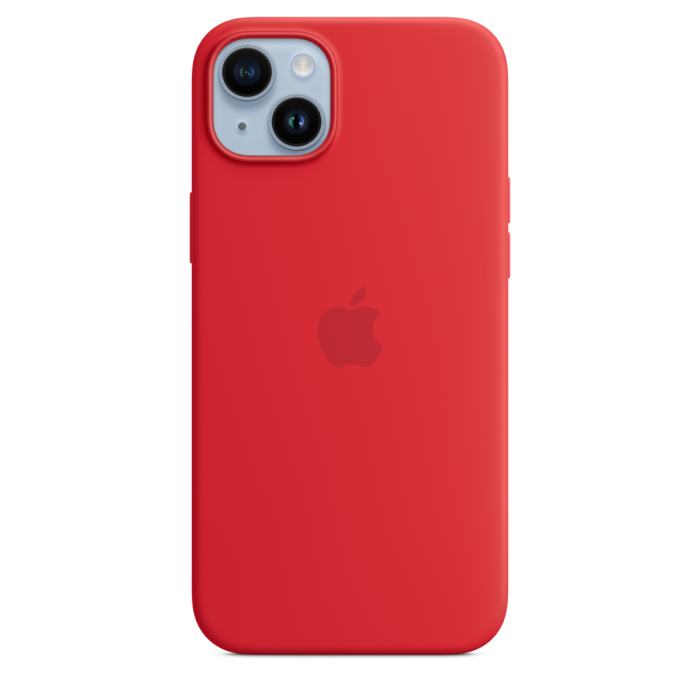 Apple iPhone 14 Plus - MagSafe Silicone Case - Red / Neuf