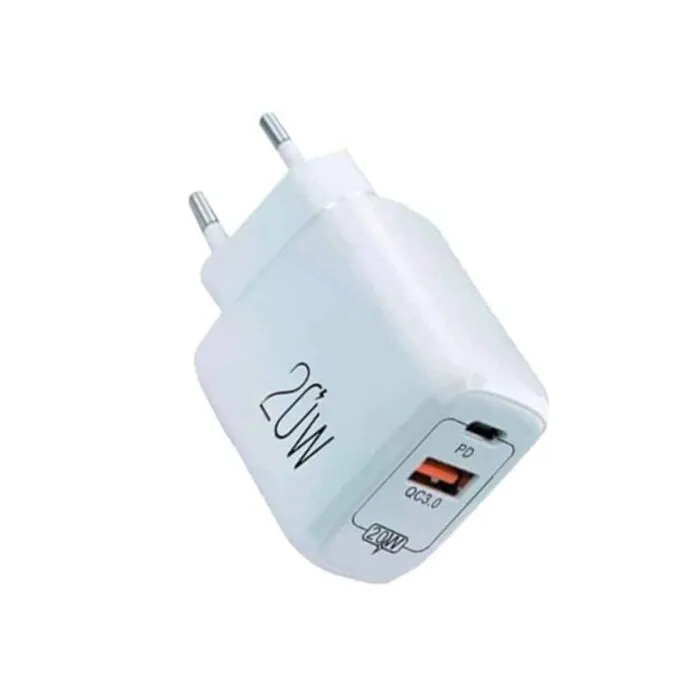 Various USB-C Charger Adapter 20W / Branco / Novo