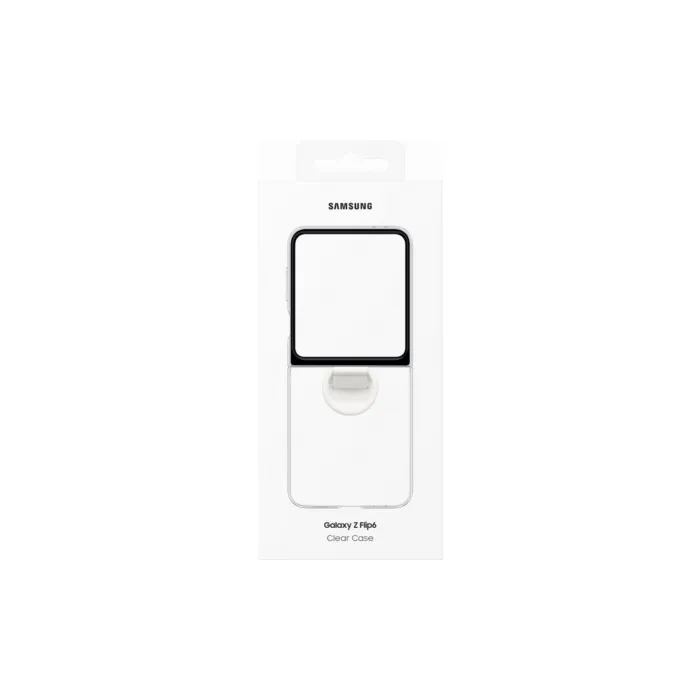 Samsung Galaxy Z Flip7 - Clear Case - Transparent / Grau Premium