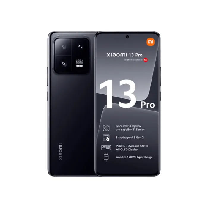 Xiaomi 13 Pro 5G 256GB DS Preto Recondicionado Grau C Mais