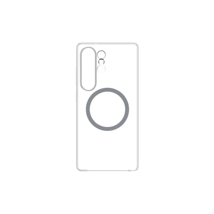 Samsung Galaxy S25 Ultra - Clear Magnet Case - Transparent Grau Premium