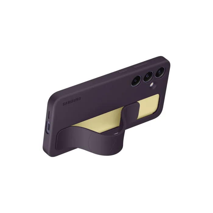 Samsung S24 Plus - Standing Grip Case - Dark Violet / Grau Premium