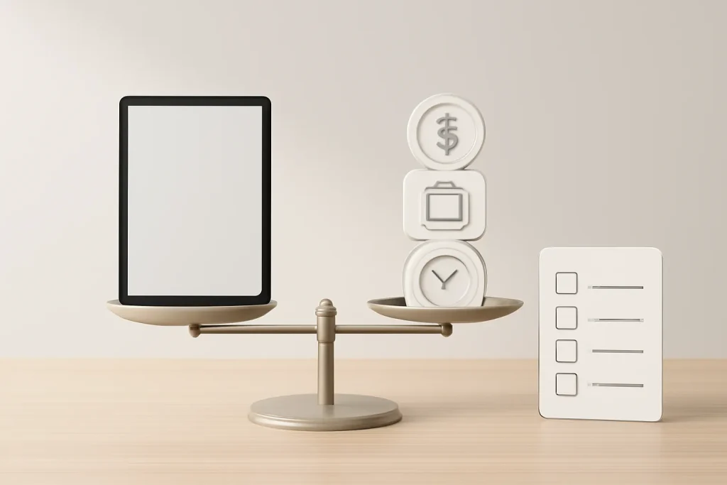 Balanço risco-benefício e checklist para decidir o melhor iPad em 2026.