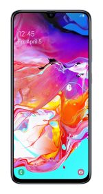 Samsung Galaxy A70 128GB A705FN DS Branco recondicionado Grau C Mais - vista traseira