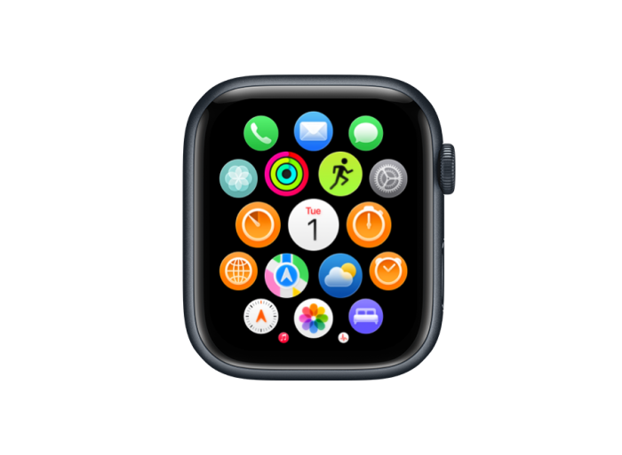 Apple Watch Series 7 41mm GPS + Cellular Stainless Steel Case / Grau B