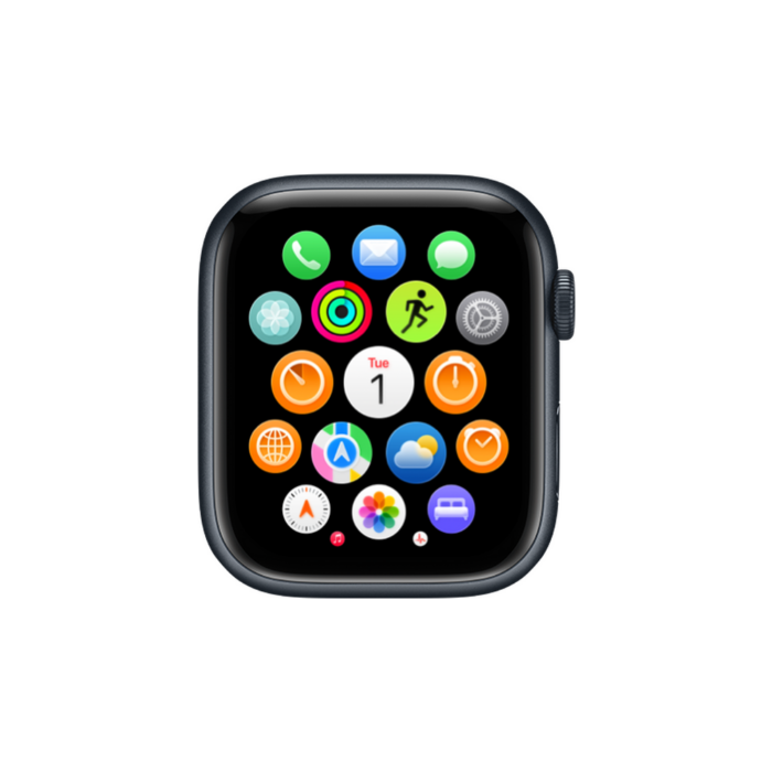 Apple Watch Series 7 41mm GPS + Cellular Stainless Steel Case / Grau B