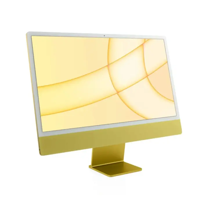 Apple iMac (Retina 4.5K, 24" 2021, 2 TBT3 + 2 USB-C, M1) / Gelb / Grade A